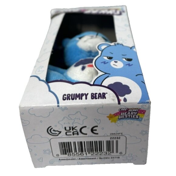 Care Bears Micro Plush Grumpy Bear Blue Stocking Stuffer Toy for Kid Box Damaged - Picture 4 of 7
